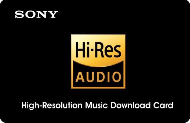 Sony Hi-Res Audio download card