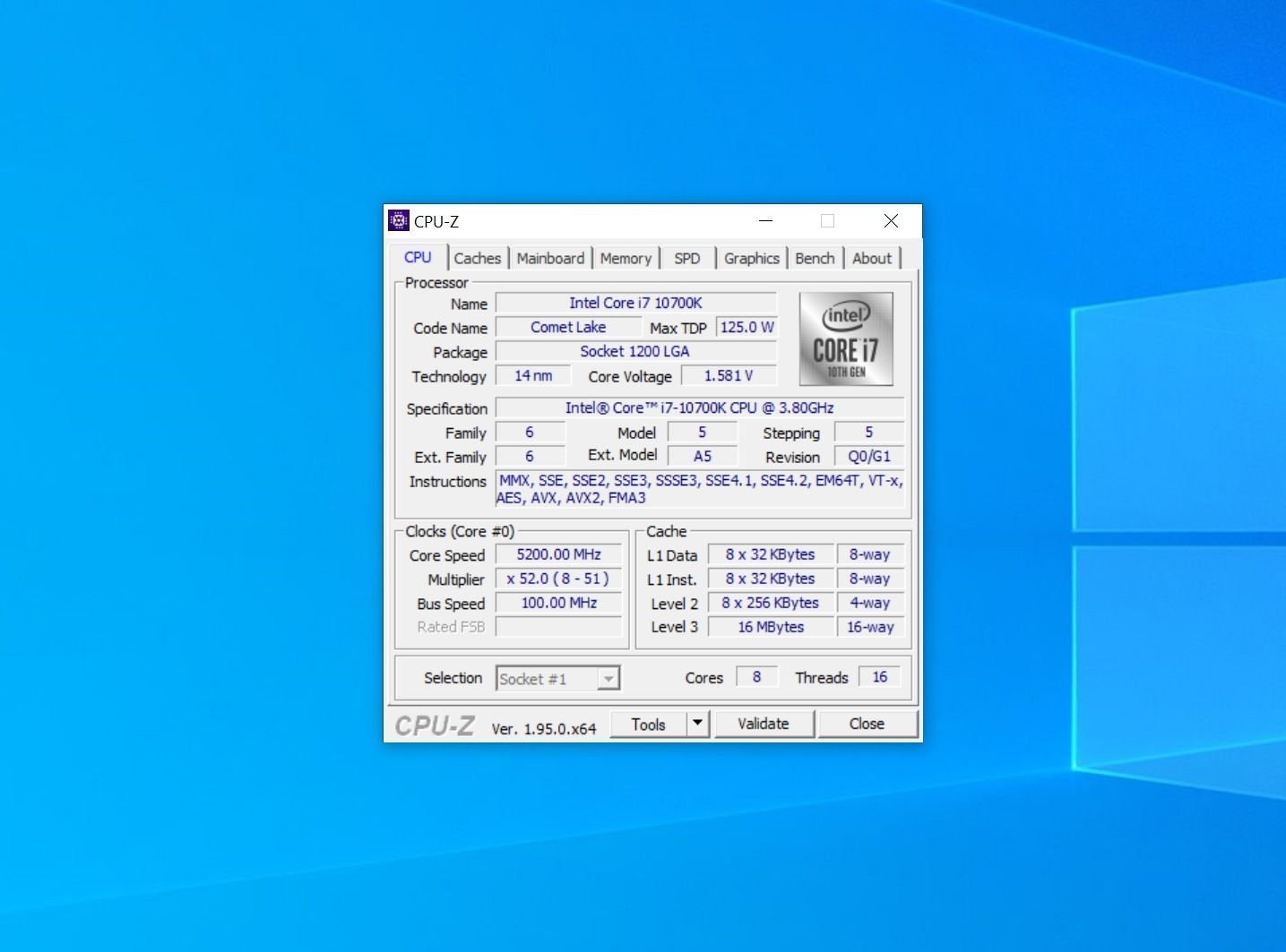 10700k 5200 Mhz