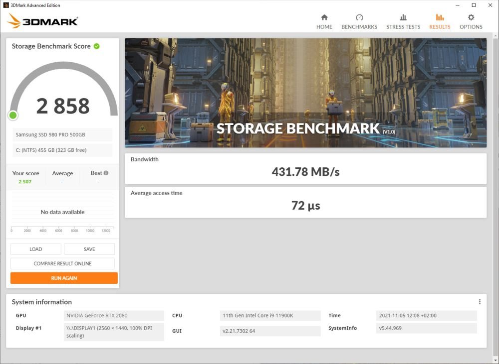 3DMark ssd