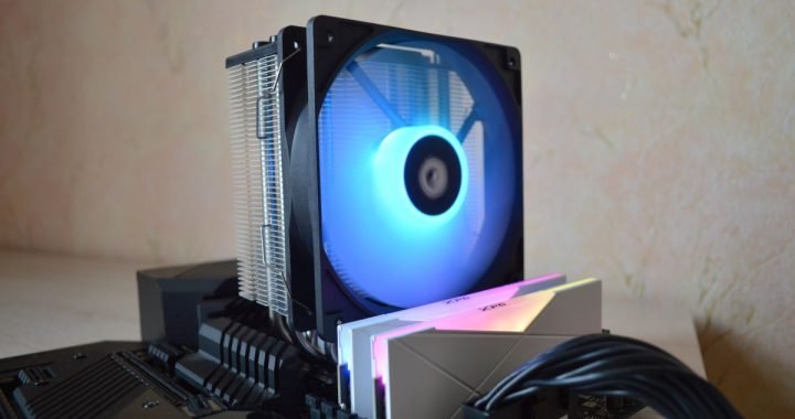 синяя подсветка ID-Cooling SE-214-XT