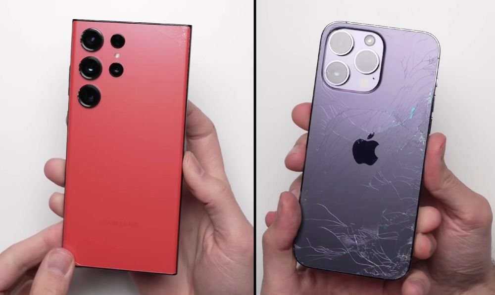 Galaxy-S23-Ultra-vs.-iPhone-14-Pro-Max-drop-test