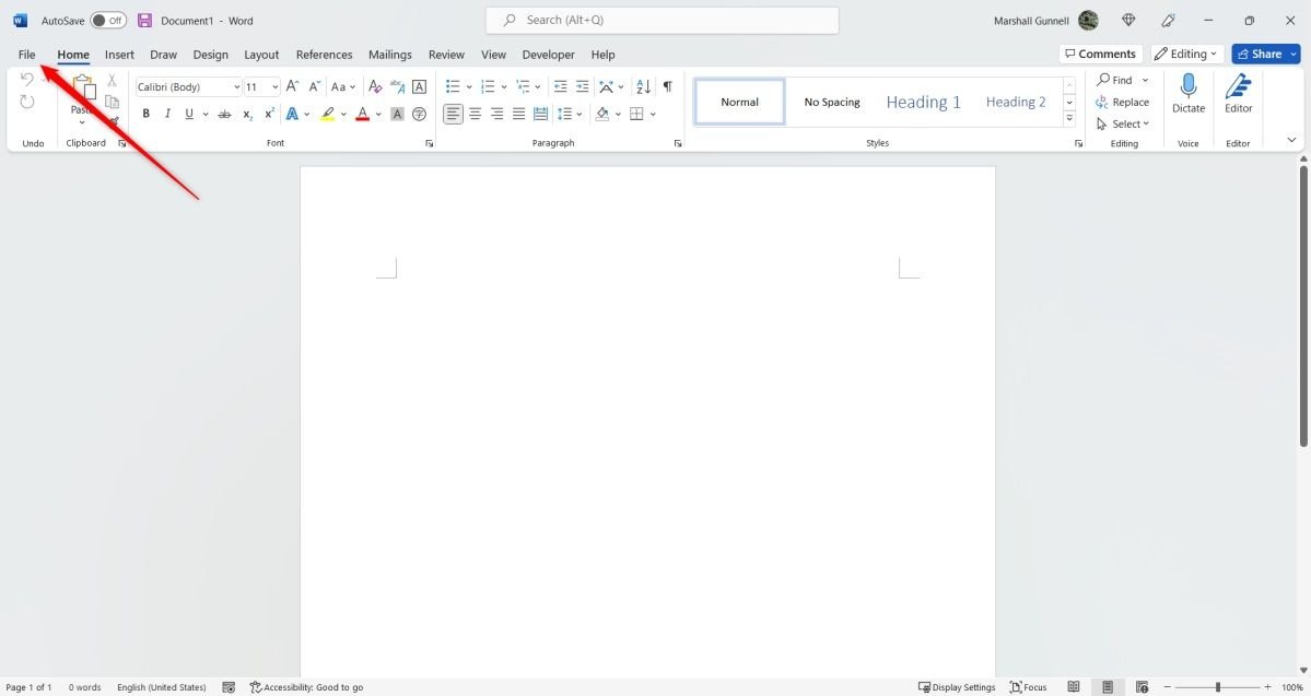 темный режим в Microsoft Office