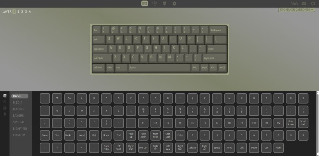Epomaker Carbon60
