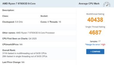 Ryzen 7 9700X3D
