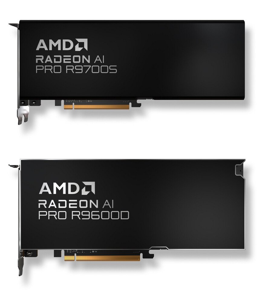 видеокарты Radeon AI PRO R9700S и R9600D