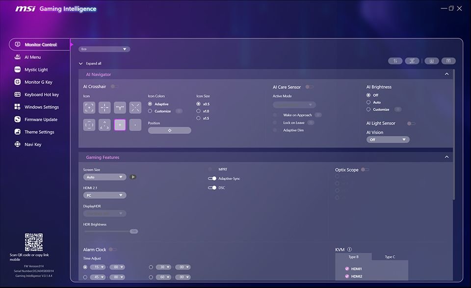 MSI Gaming Intelligence
